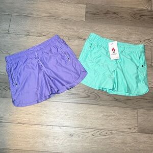 NEW Liberty Pro Women's Large Bundle Athletic Workout Gym Shorts Zipper Pockets